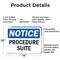 Signmission Procedure Suite, 14 in W x Rectangle, Aluminum OS-2PACK-NS-A-1014-L-17877 - alternate 3